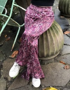 Purple Silk Flares