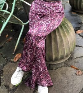 Purple Silk Flares